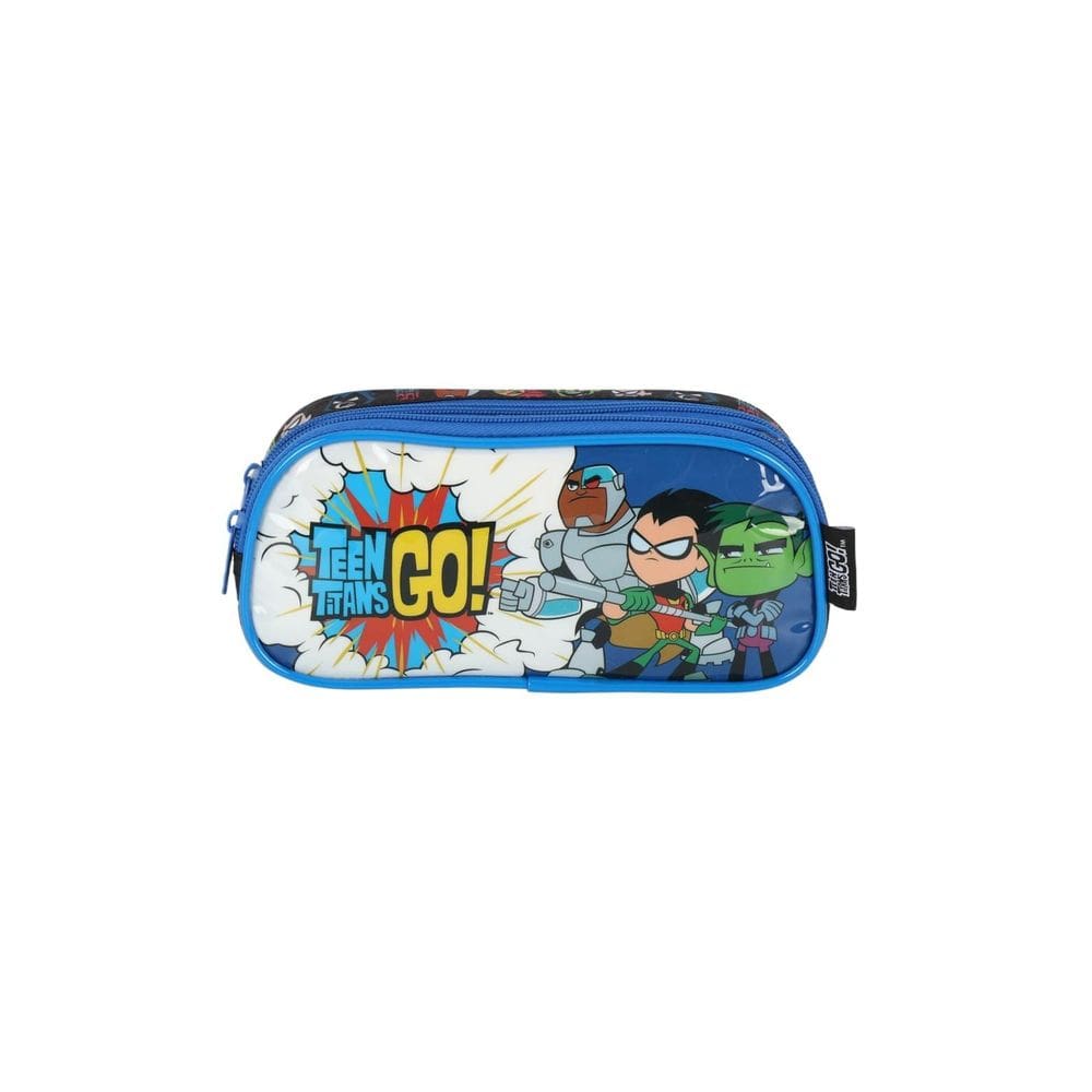 Estojo Escolar Duplo Infantil Teen Titans Go Luxcel