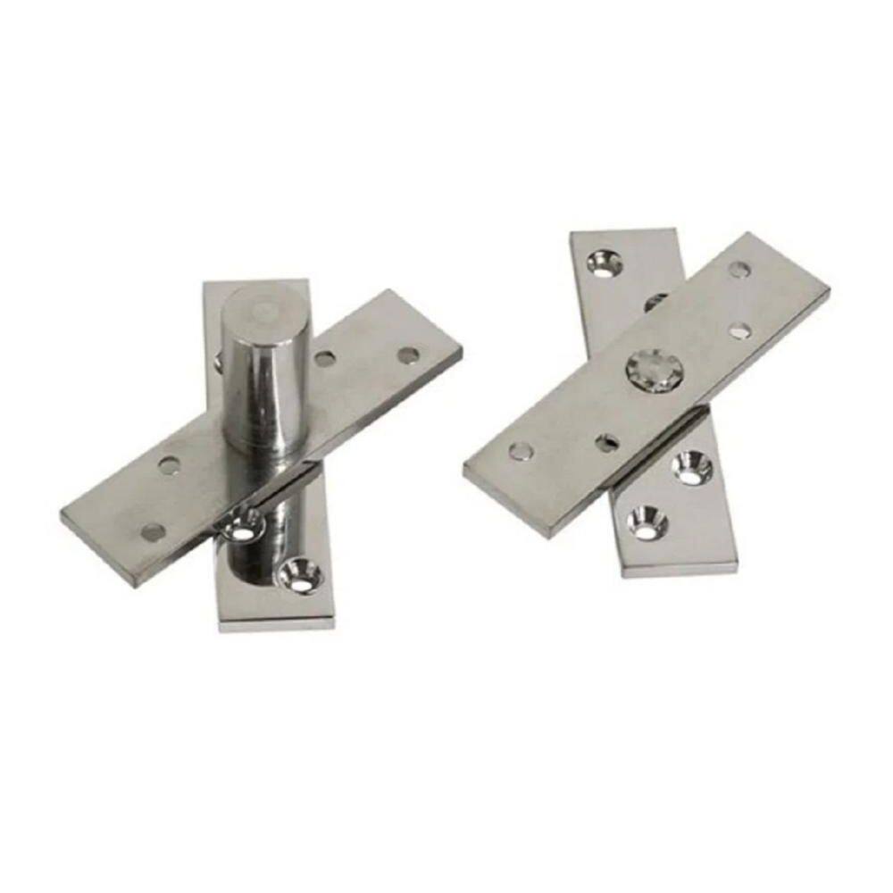Dobradiça Porta Pivotante Inox Pivô Reforçada Com Rolamento