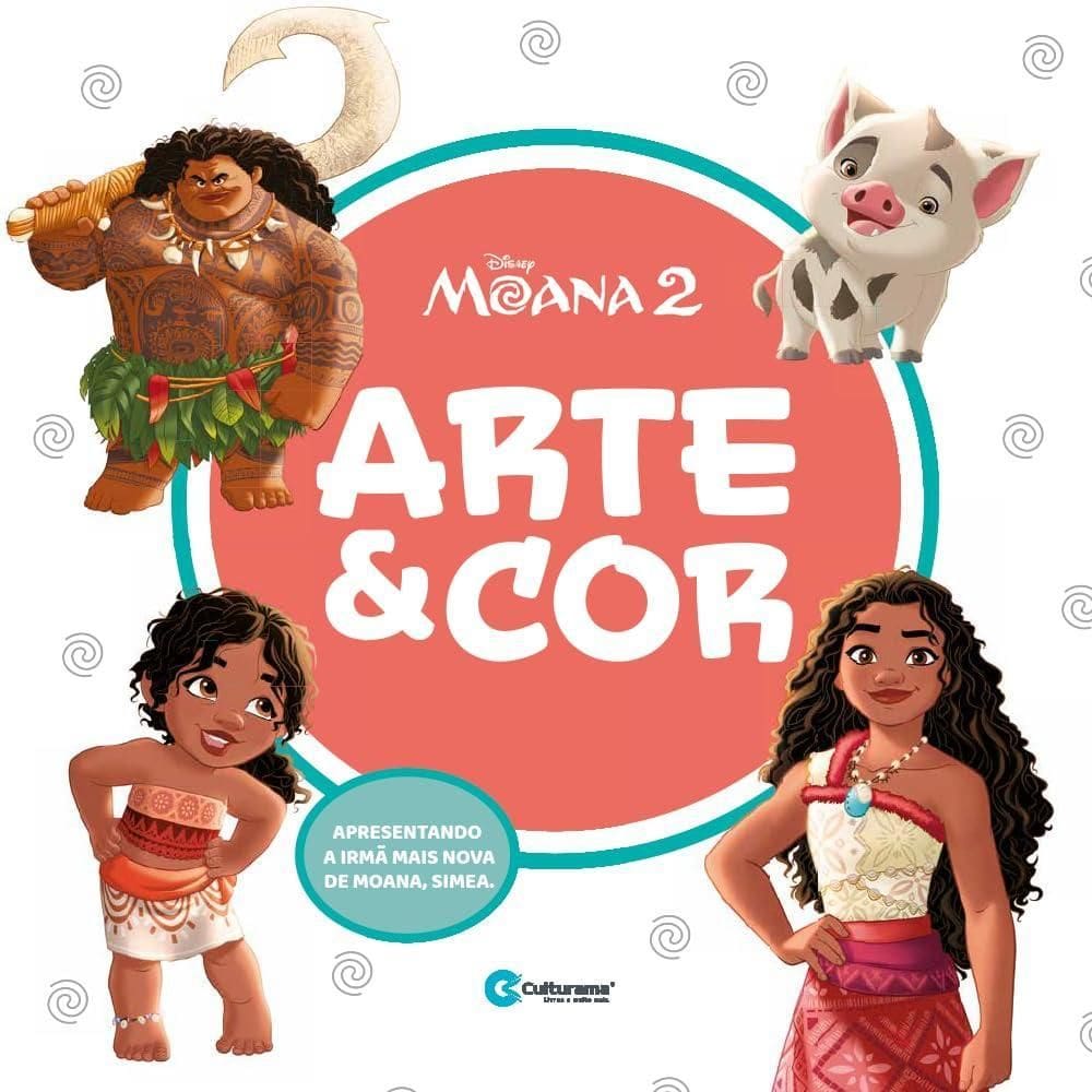Livro De Colorir - Arte E Cor Moana 2