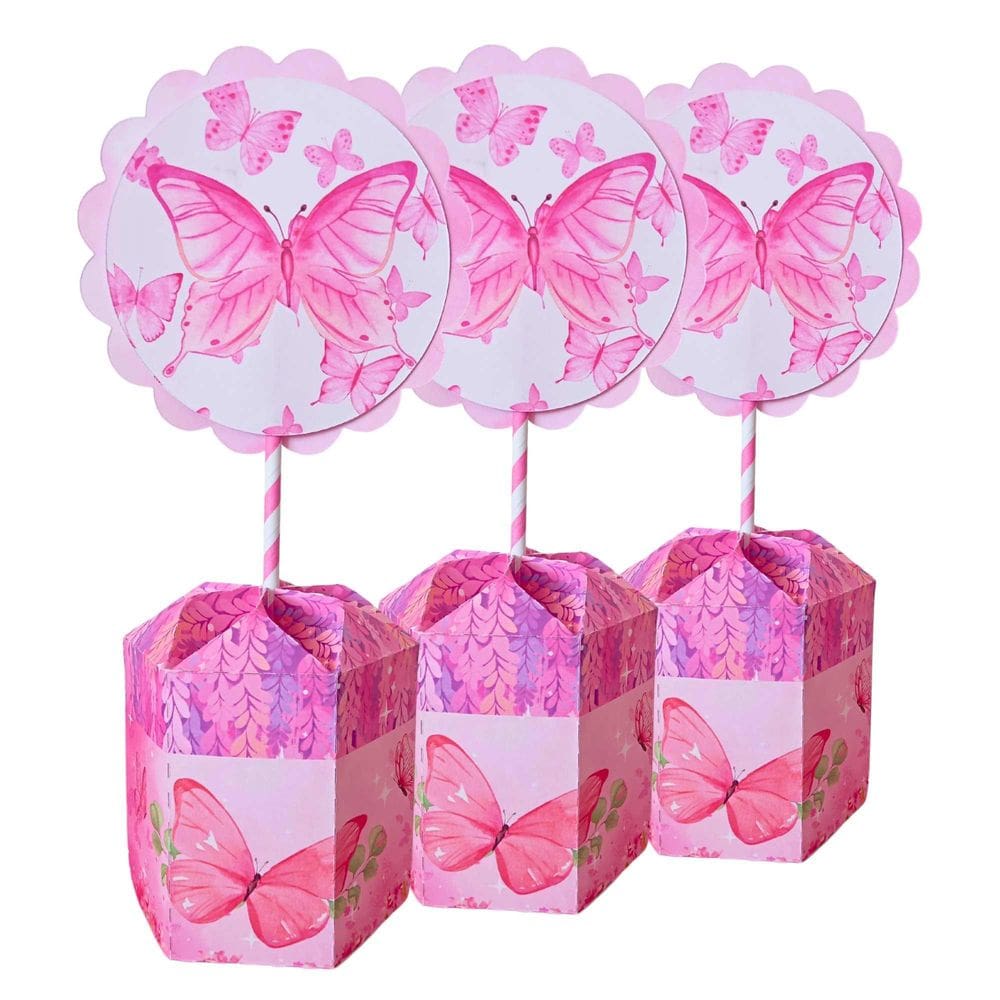 Kit 10 Centro De Mesa Decorativo Tema Jardim Encantado