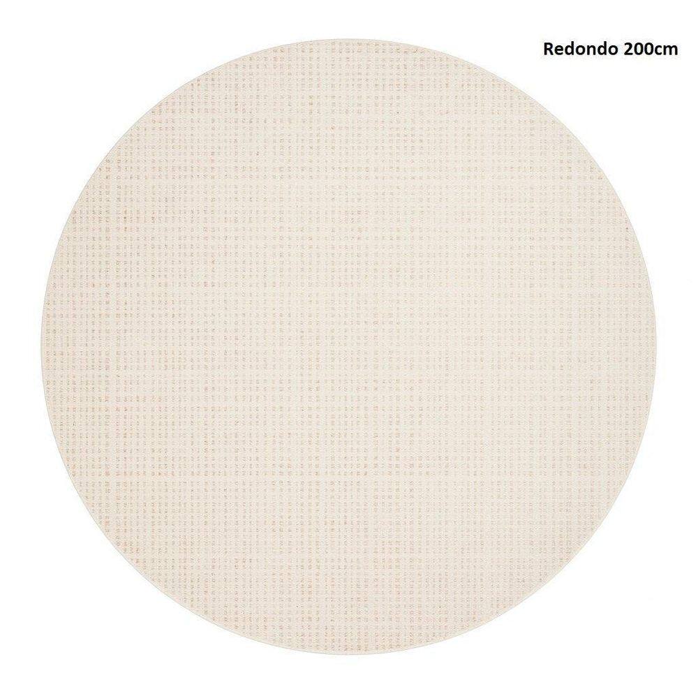 Tapete De Sala Pelo Baixo Redondo 200Cm - Vener 088 - 200Cm