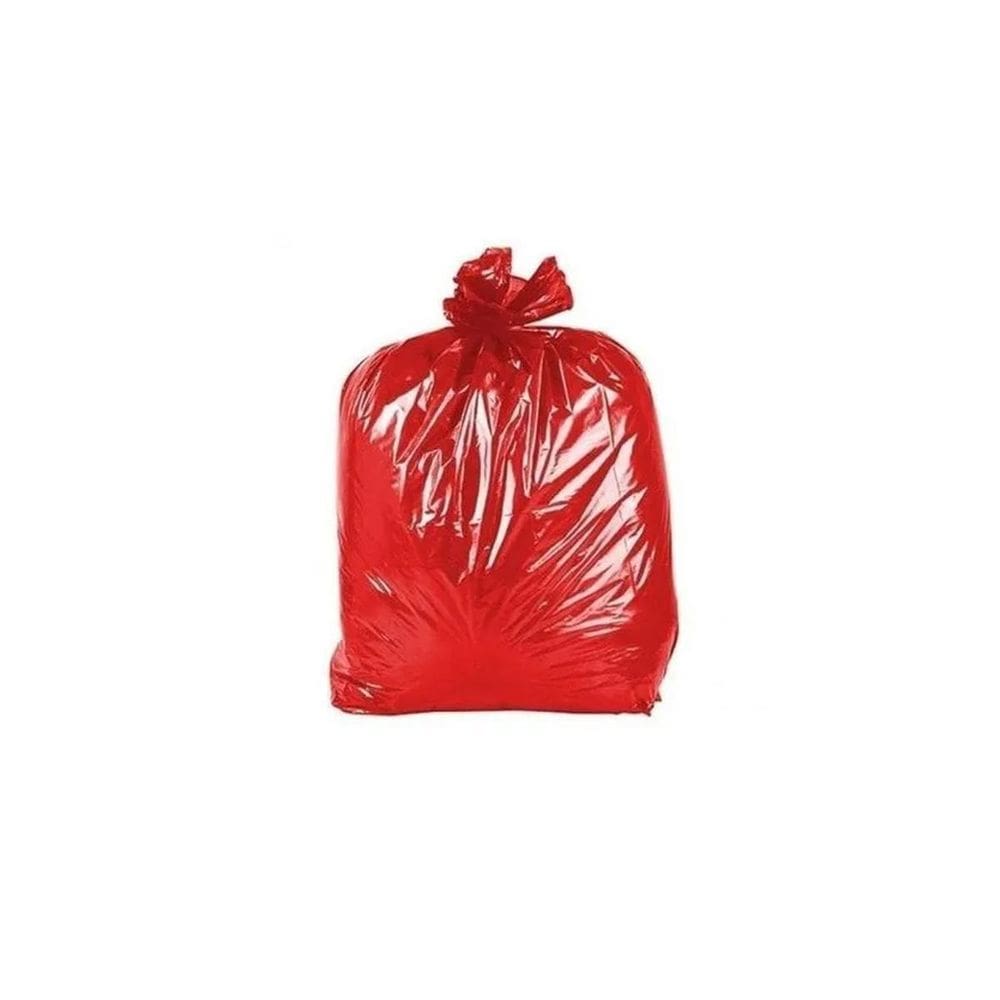 Saco De Lixo Vermelho 40L 100 Unidades Para Coleta Seletiva