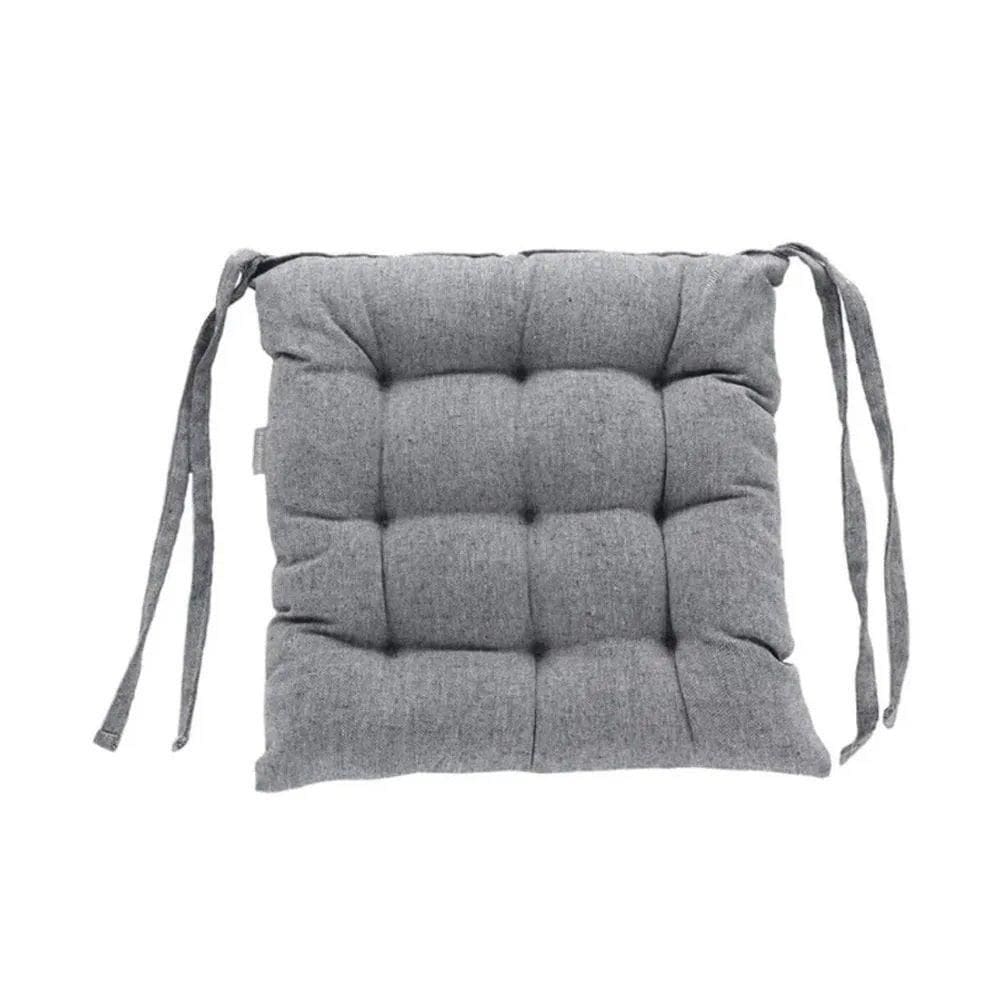 Almofada De Cadeira Futton Com Amarração 40X40Cm - Grafite