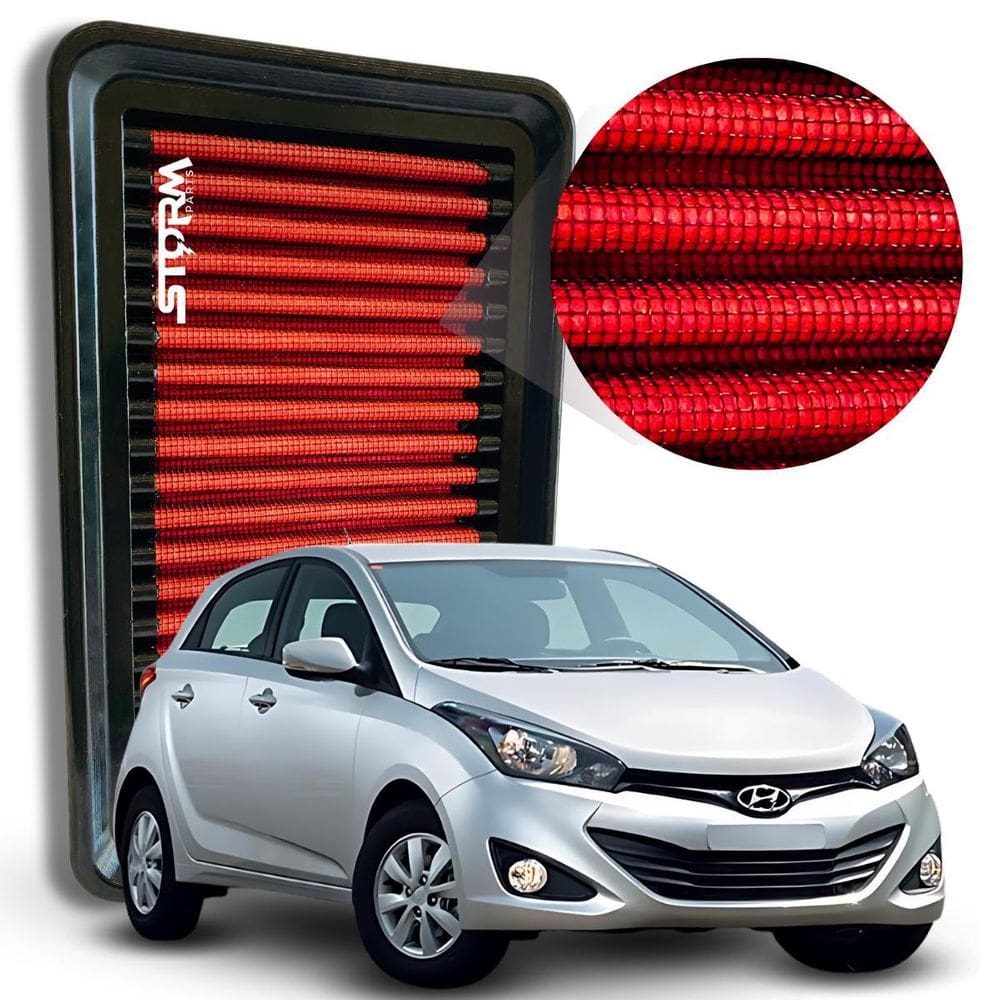 Filtro Ar Esportivo Hyundai Hb20 1.0 12V Ano 2012 A 2019