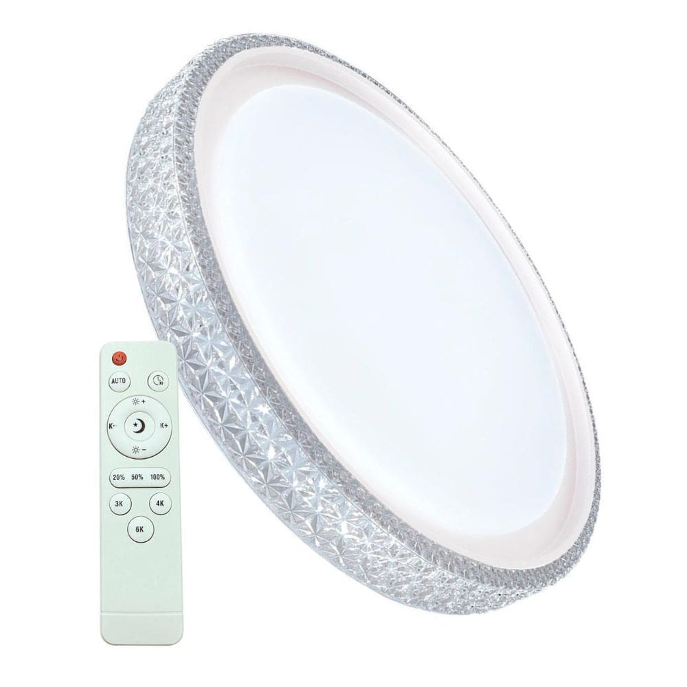 Plafon Led Redondo Sob Íris 20W C/Controle Remoto Branco