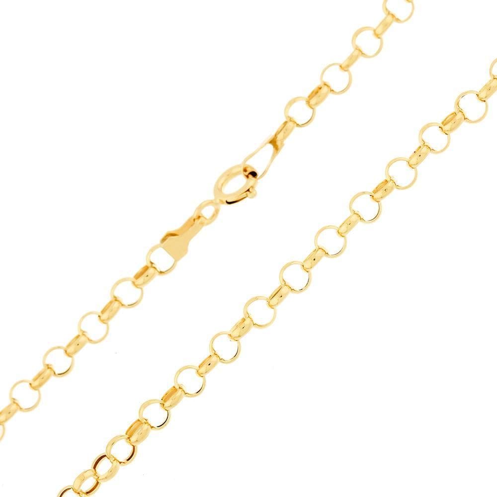 Pulseira Elo Português Ouro Dourado Elister