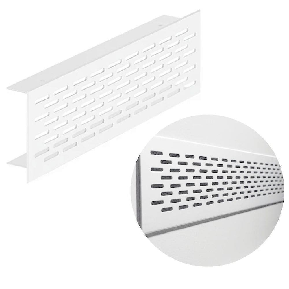 Grade Ventilacao 300Mm Aba 28 Branco