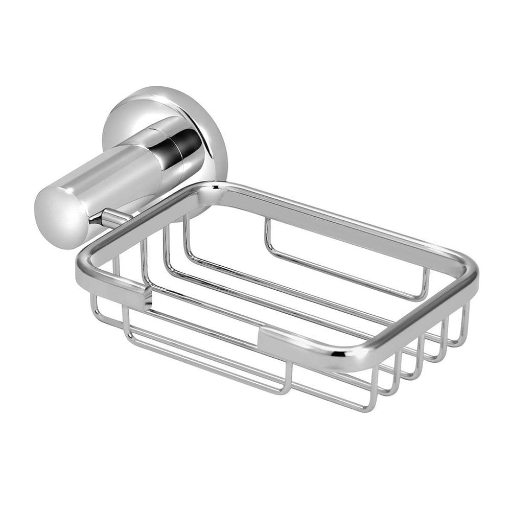 Porta Sabonete Saboneteira Metal Luxo Banheiro Cromado