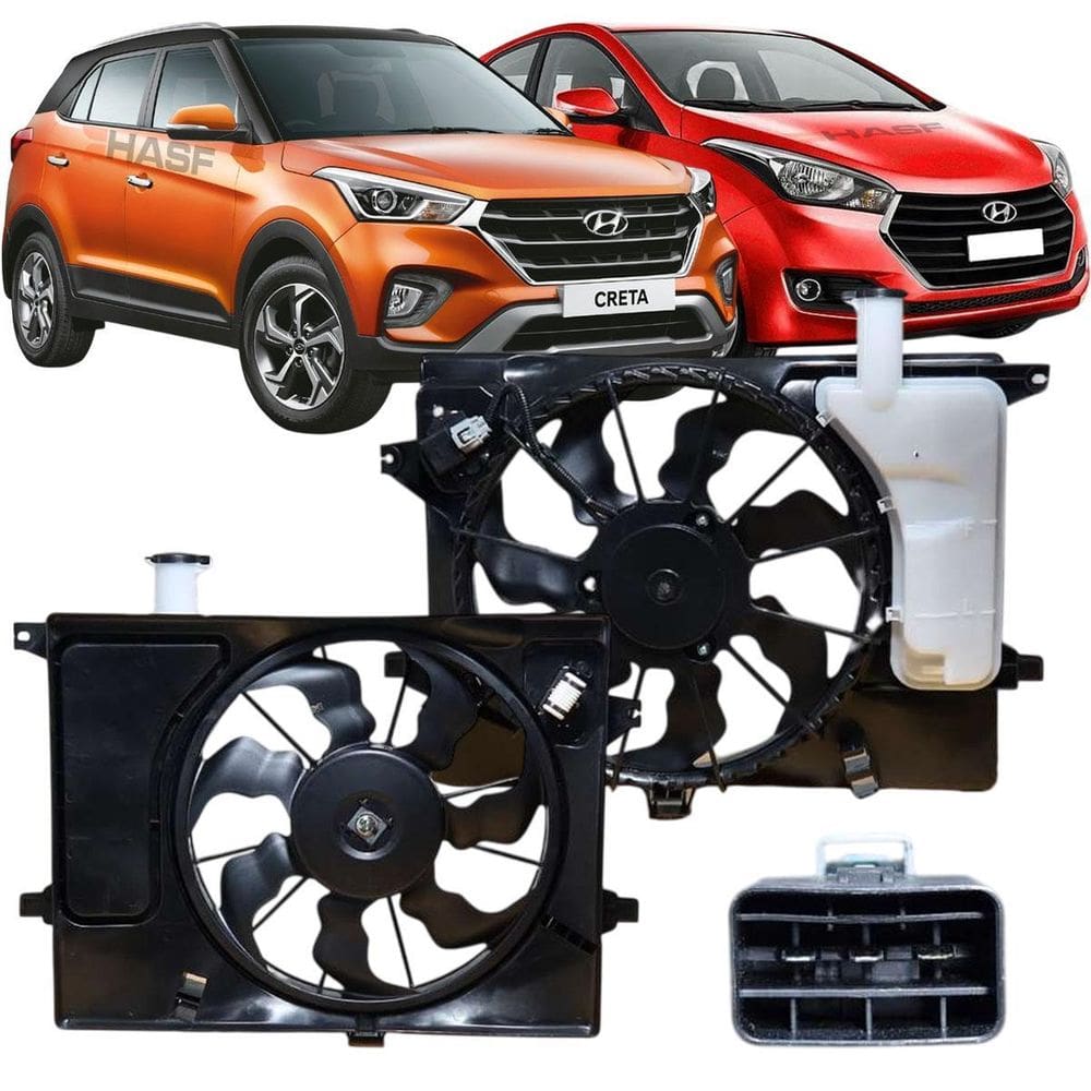 Eletroventilador Creta Hb20 Elantra I30 2017 C/Resistencia