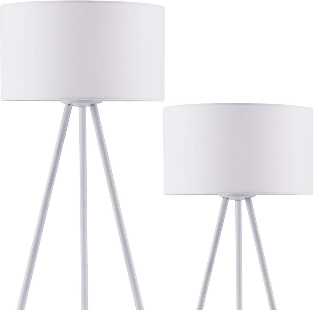 Abajur Luminária Mesa 48 E 75Cm Tripé Altura Regulável Metal