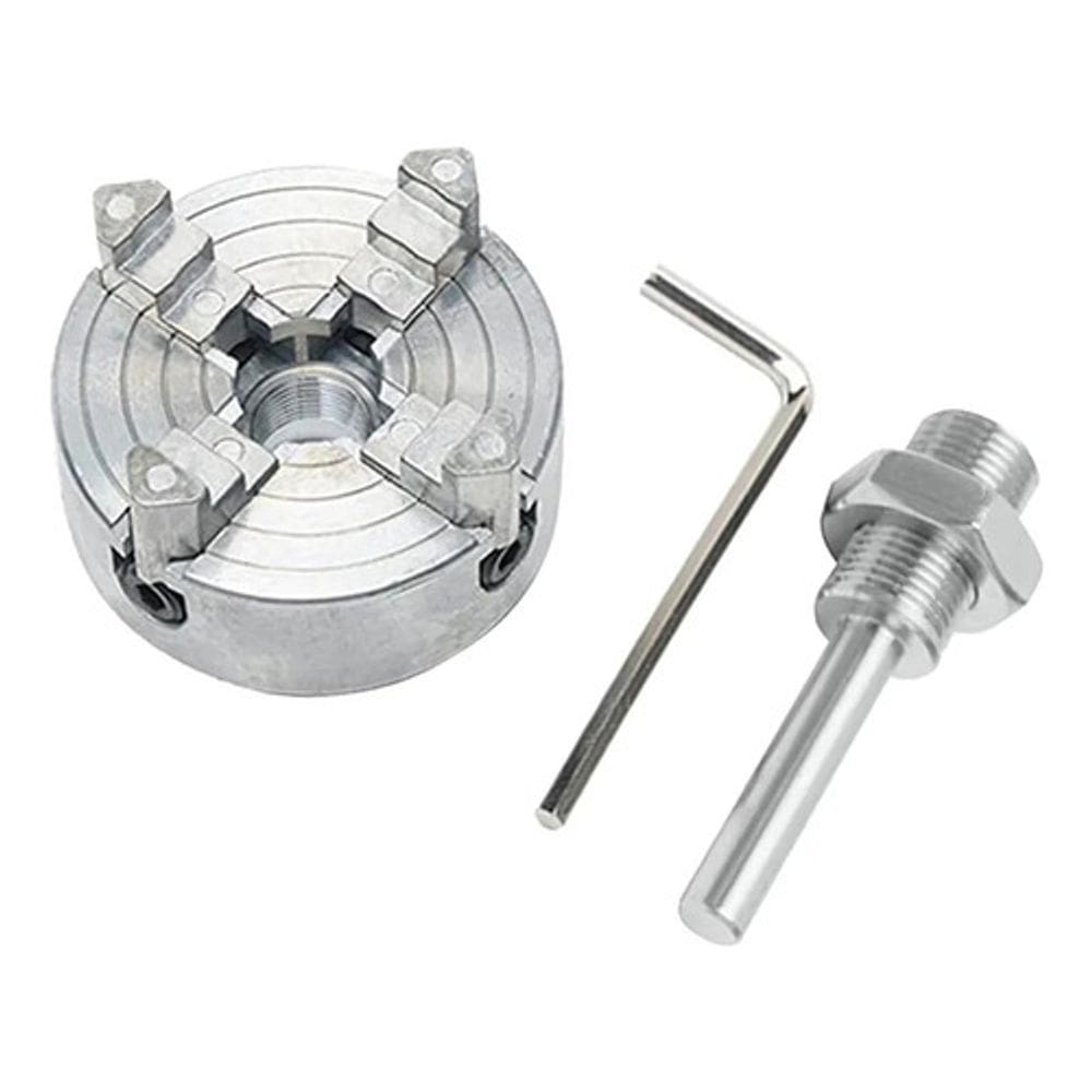 Mandril torno 4 mandíbulas biela p/ máquina carpintaria 48mm