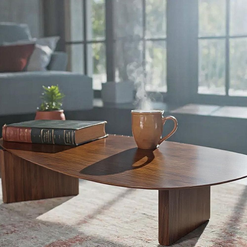 Mesa de Centro Gota 31,5x158cm de Lavie Cappuccino