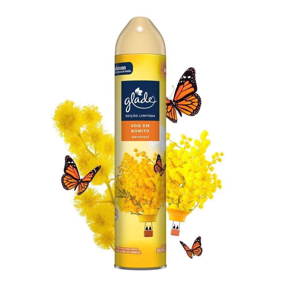 Odorizador de Ambiente Aerossol Voo em Bonito Glade Frasco 360ml Spray