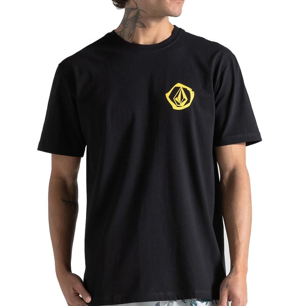 Camiseta Volcom Wavvyy SM26 Masculina Preto
