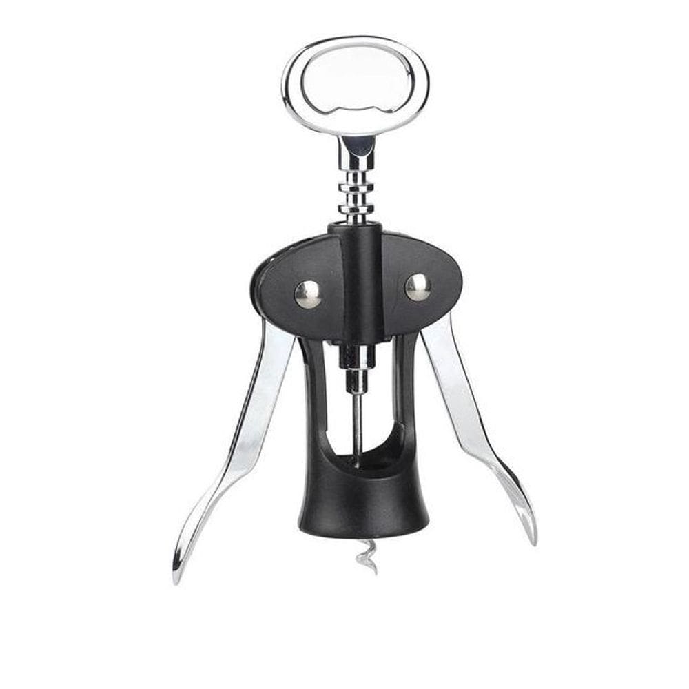 Saca Rolha Hercules Com Abridor de Garrafas em Metal 17cm