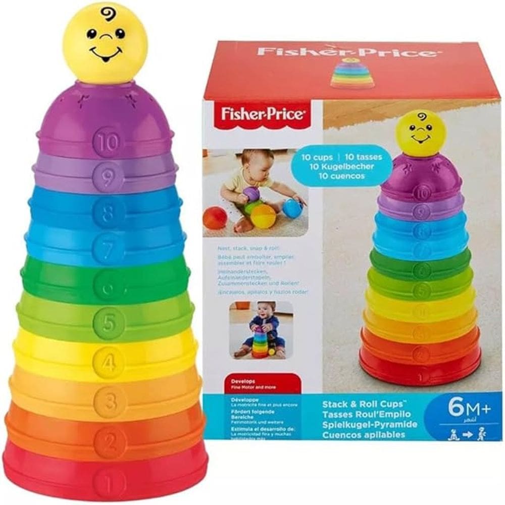 Torre de Potinhos Coloridos - Fisher Price - Mattel W4472