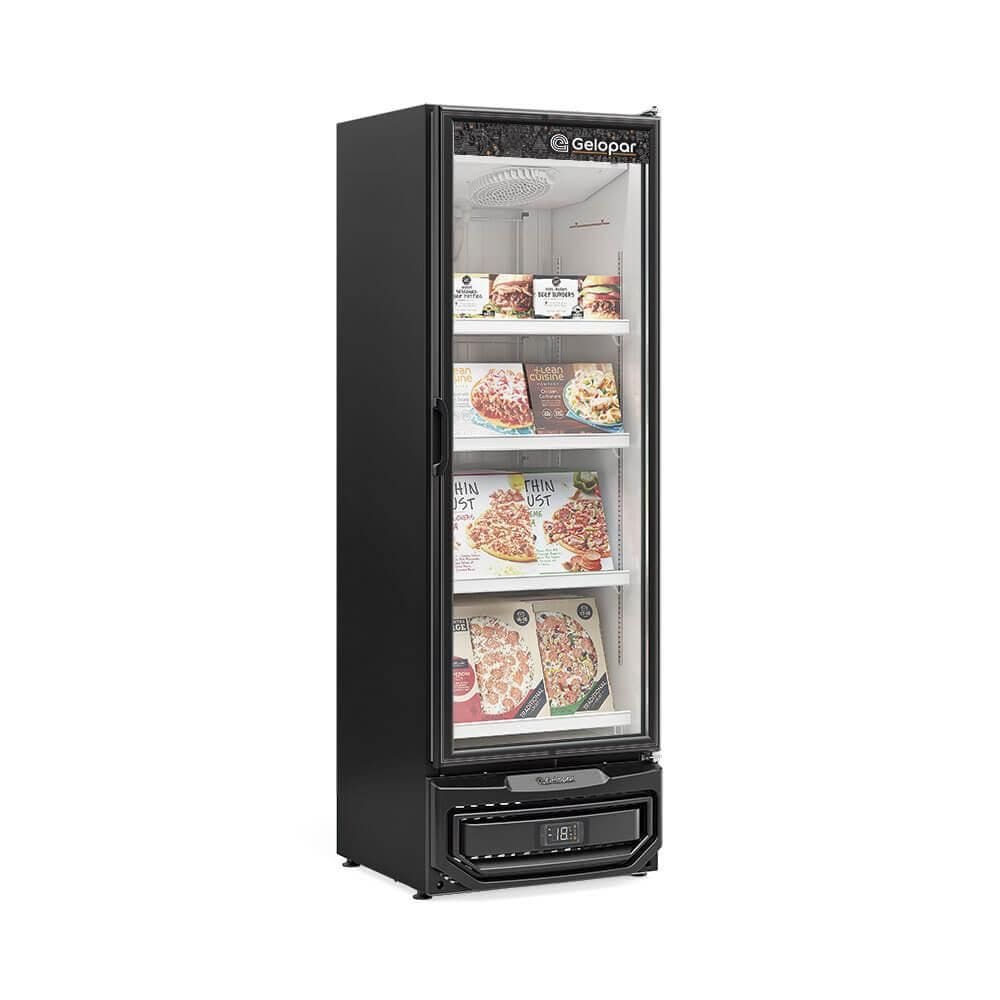 Expositor Conservador de Congelados Gelopar 445 Litros GCVC-45 PR Preto - 220V