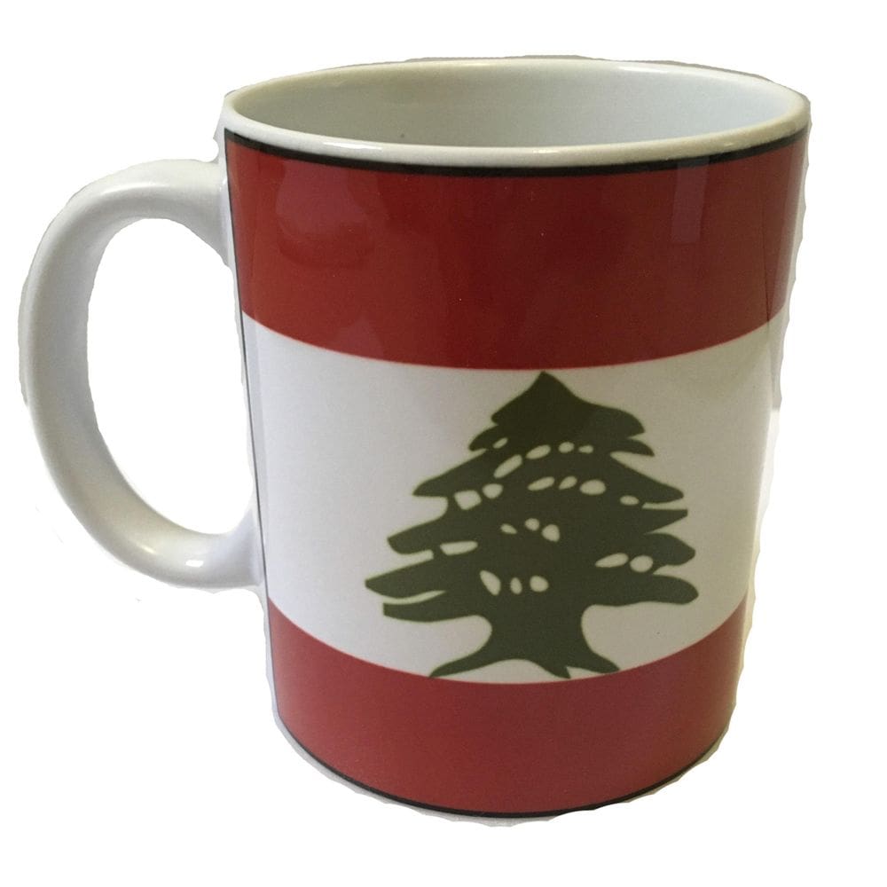 Caneca Da Bandeira Do Líbano