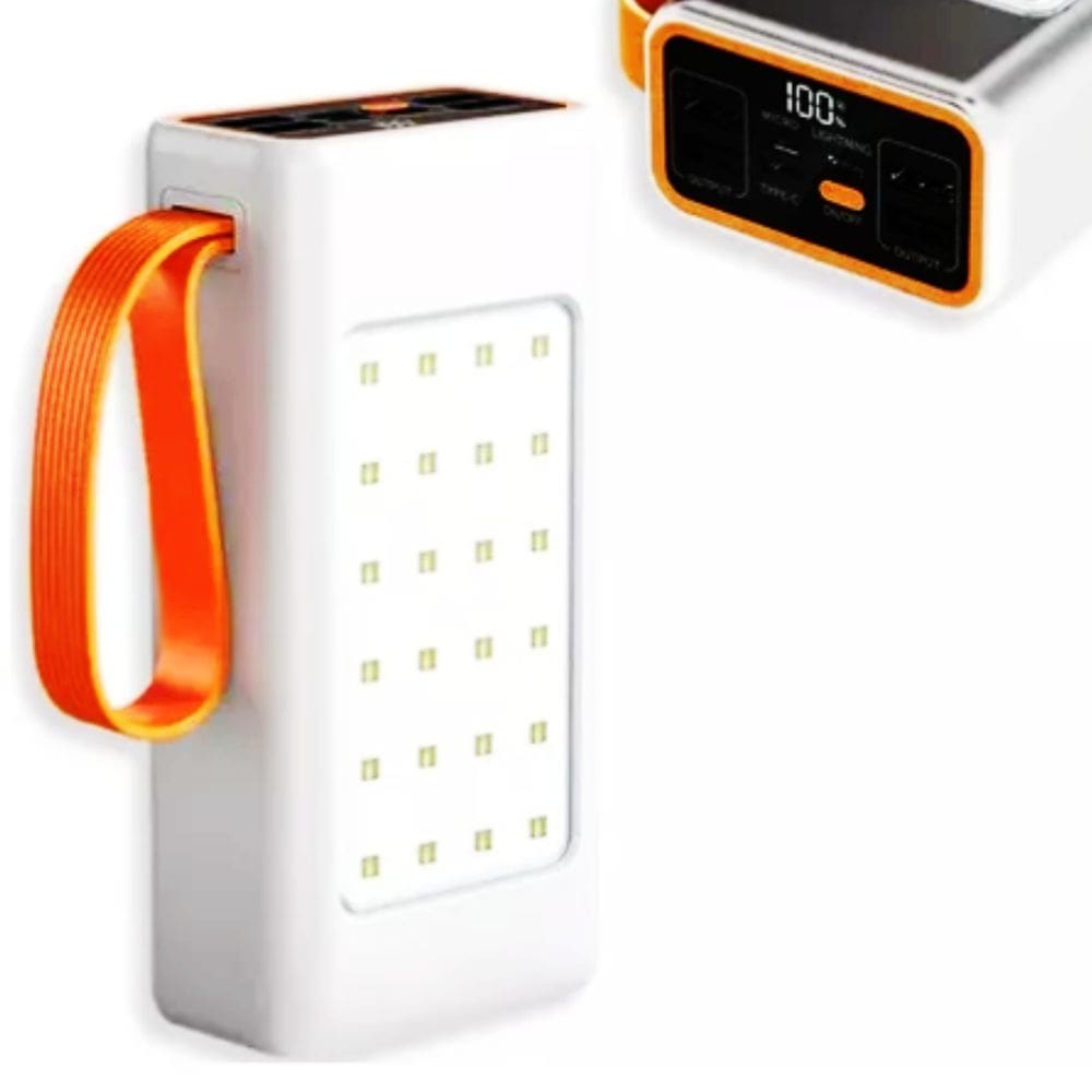 Carregador Portátil Powerbank 30.000mAh 22.5W Modo de Luz Ecrã Led