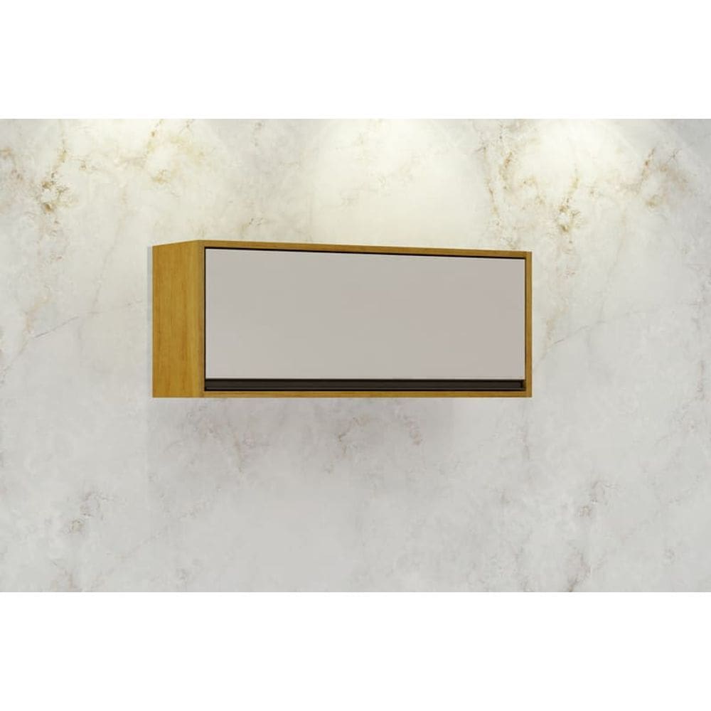 Nicho Para Cozinha 1 Porta Basculante - Eduarda-Cinamomo/Off White - CHF Móveis