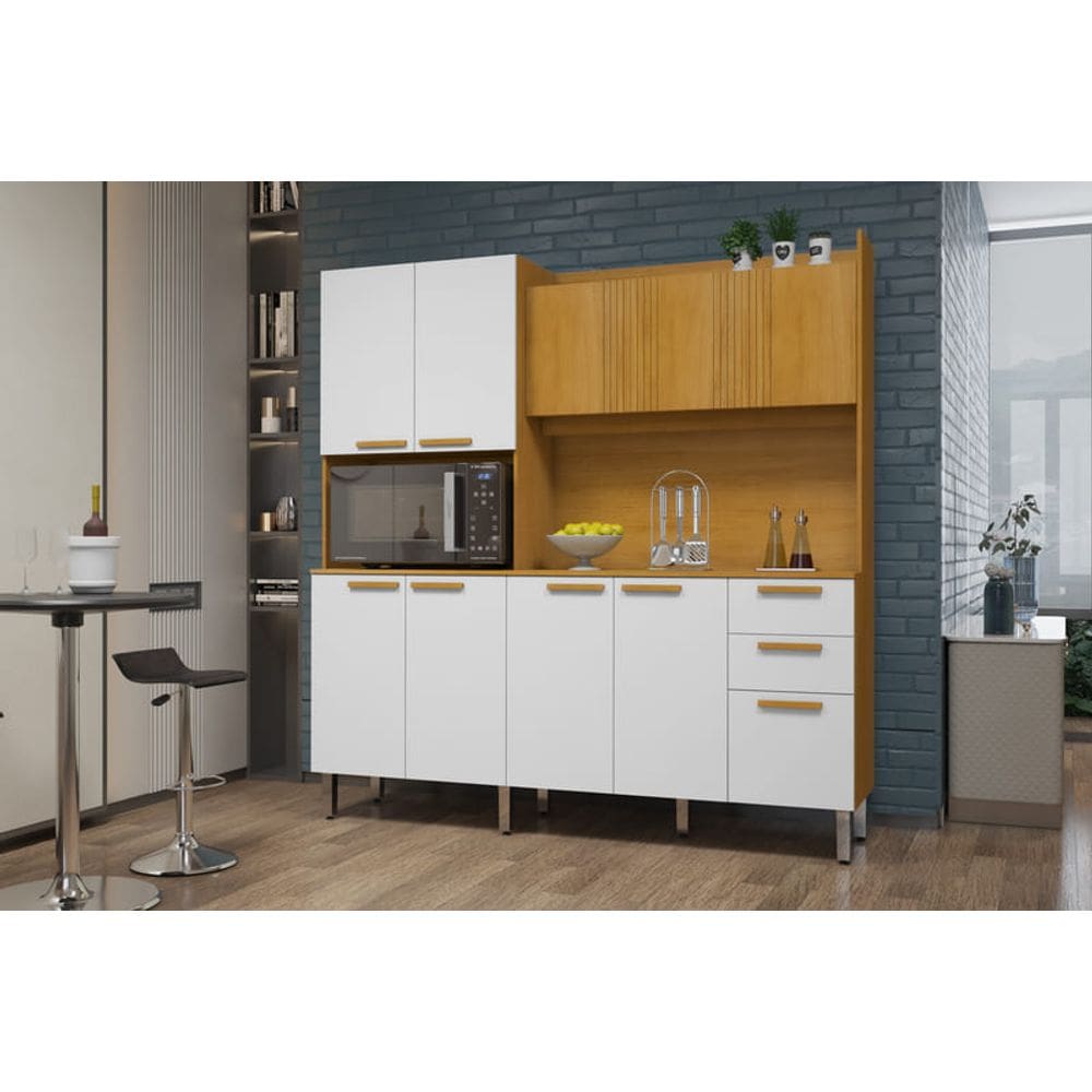 Kit Cozinha 10 Portas 2 Gavetas - Jean-Cinamomo - CHF Móveis