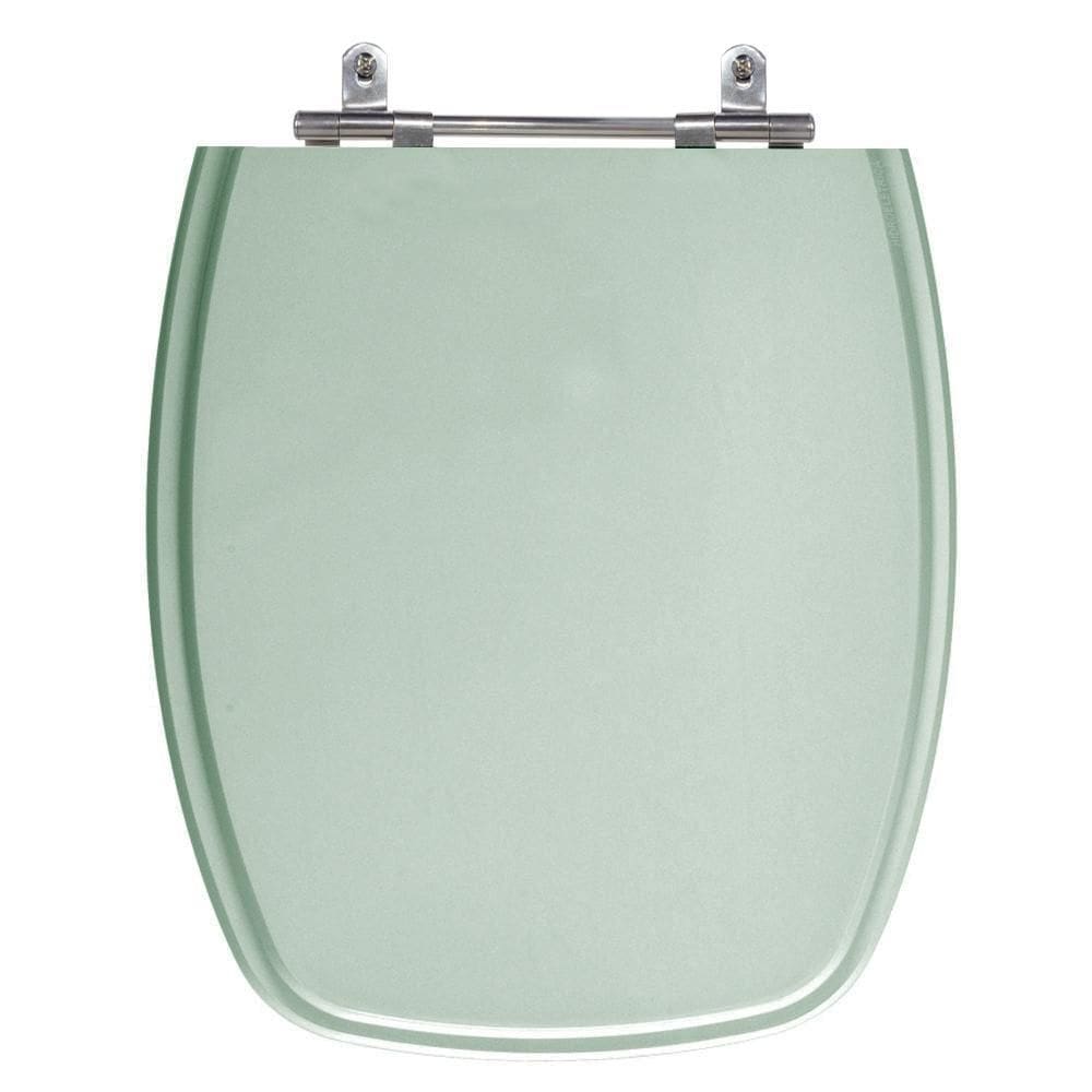 Assento Laqueado Stylus Verde Água Tampa Para Vaso Celite