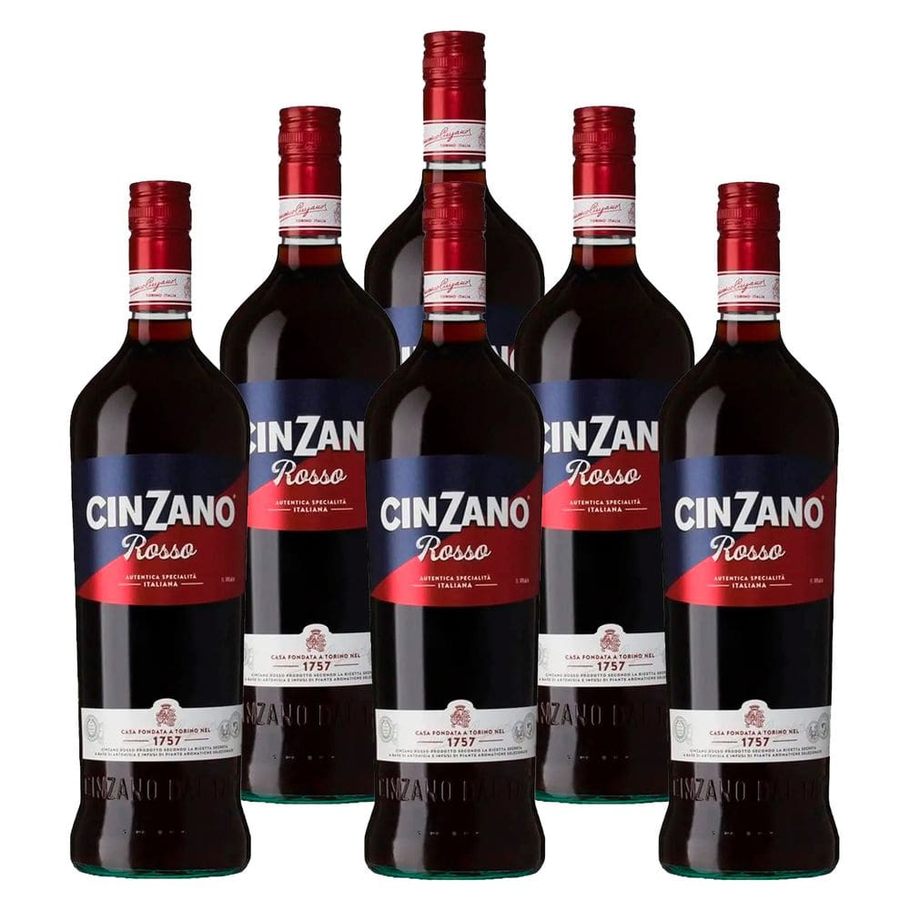 Aperitivo CinZano Vermouth Rosso 1l 6 Unidades