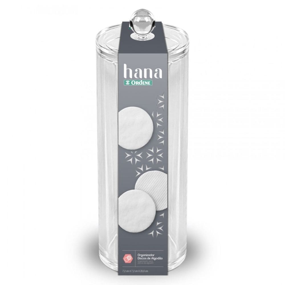 Organizador para Discos de Algodão Hana 20 cm com Tampa Ordene