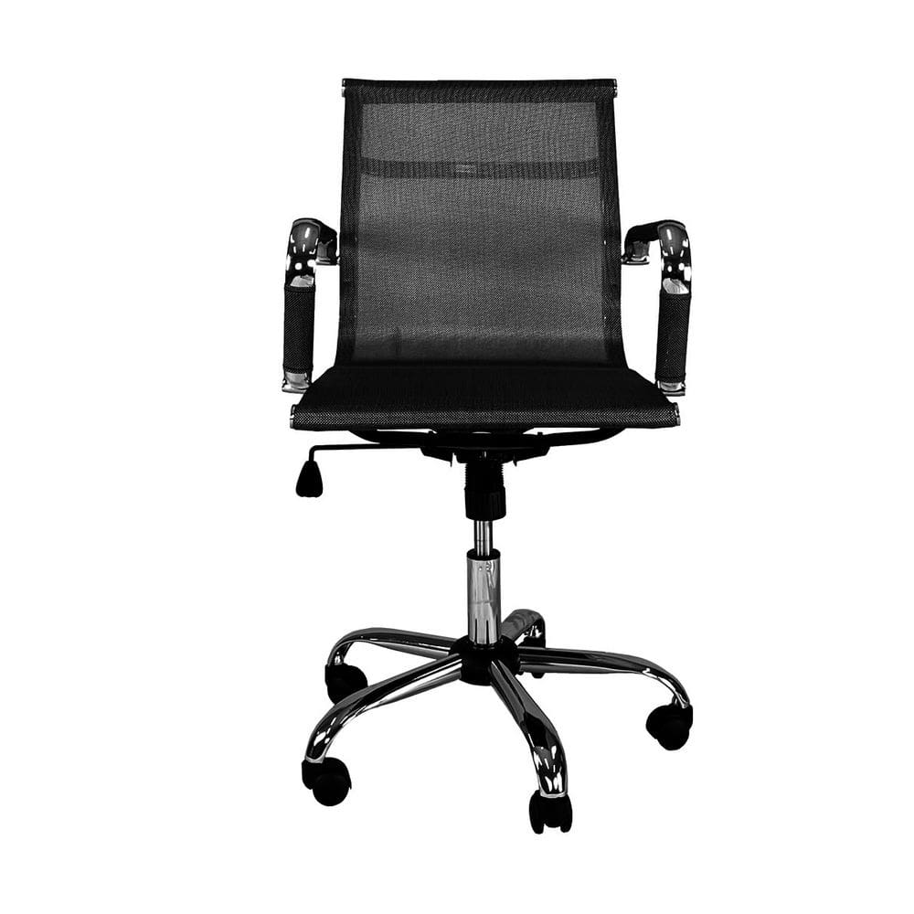 Cadeira Escritorio Executiva Giratoria Premium Preto em Tela - MAXOFFICE