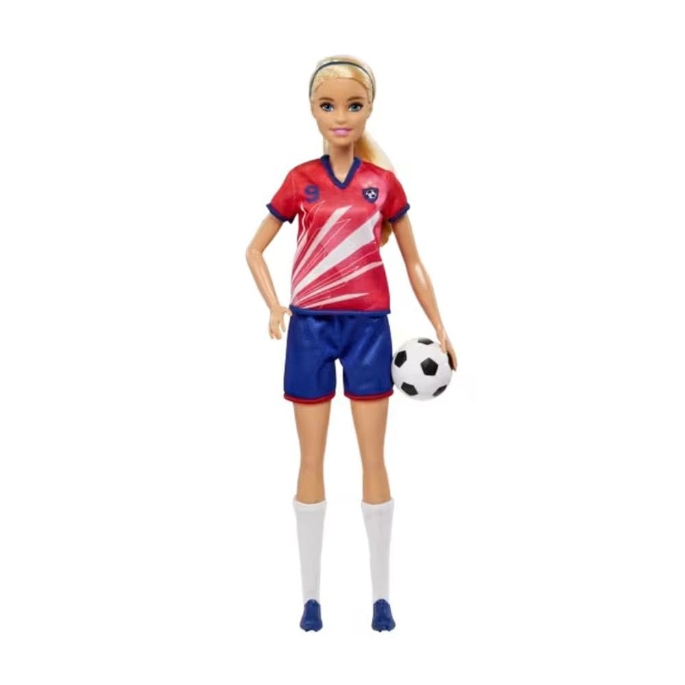 Barbie Profissões Jogadora de Futebol Loira - Mattel