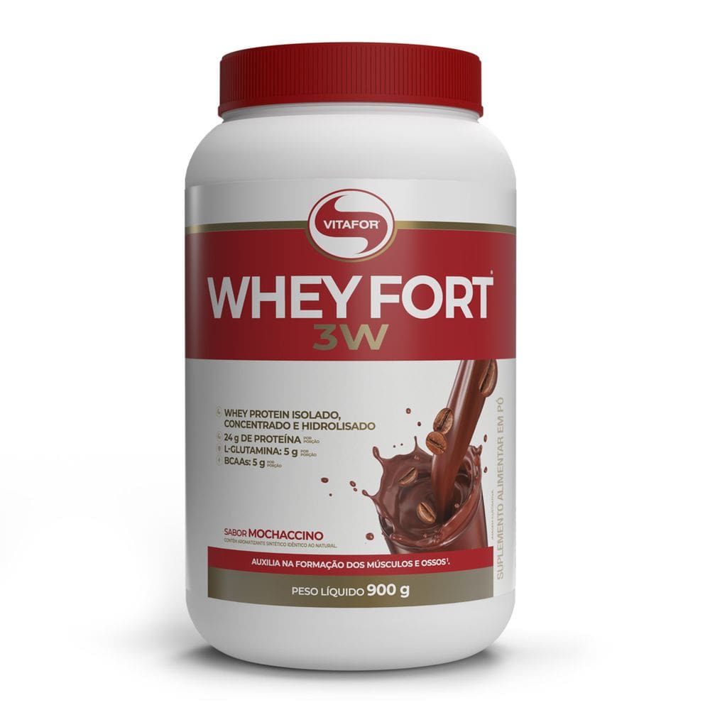 Whey Protein Whey Fort 3W (900g) Vitafor