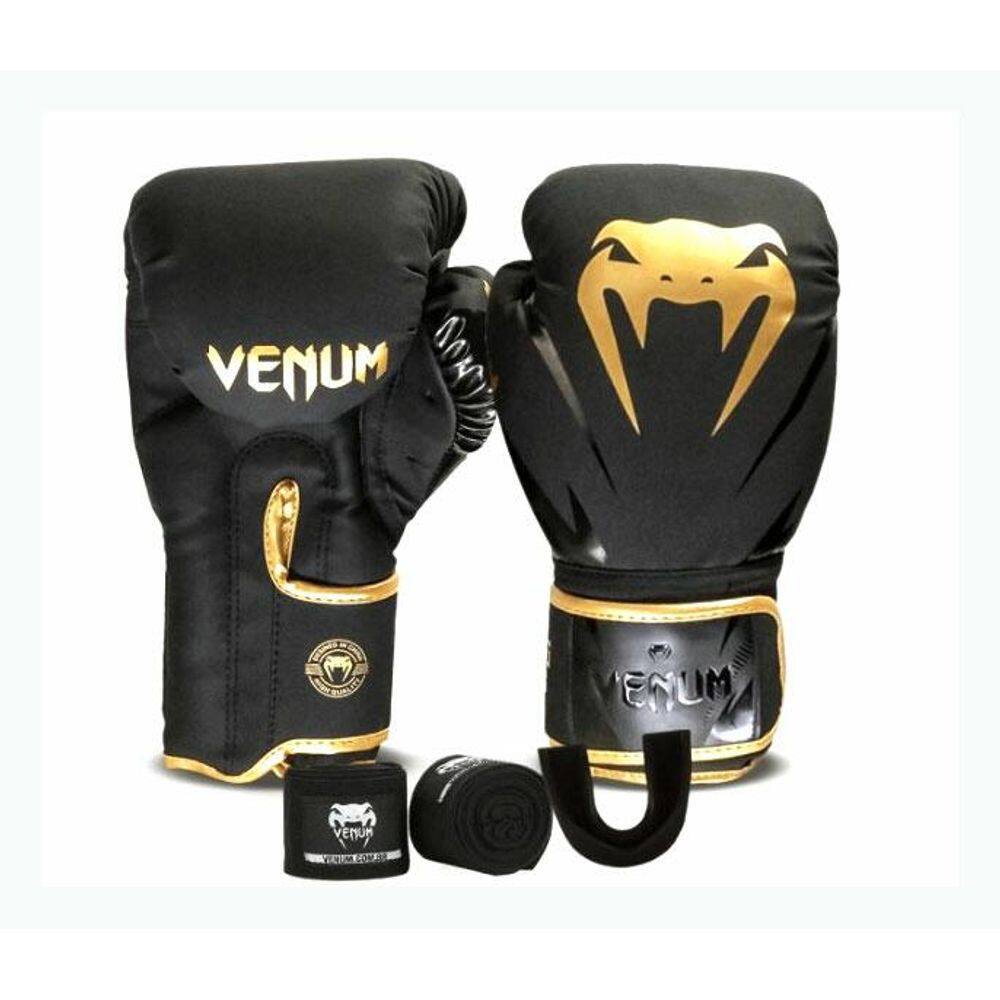 Kit Luva Boxe Venum 3x1 drd/pto - venum