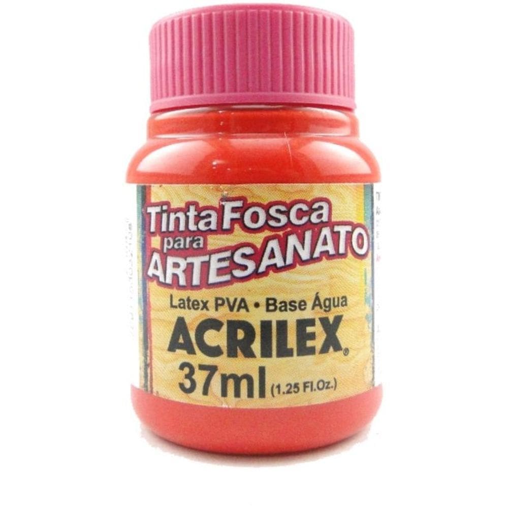 Tinta Acrilex Fosca P/Artes. 37 Ml 507 Vermelho Fogo