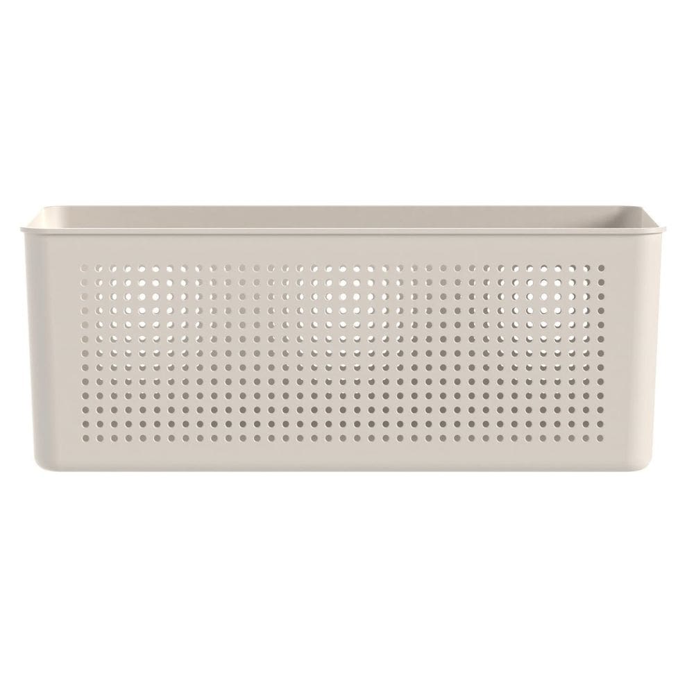 Cesto Flow OU 34x15x13 cm Bege 6,6 Litros