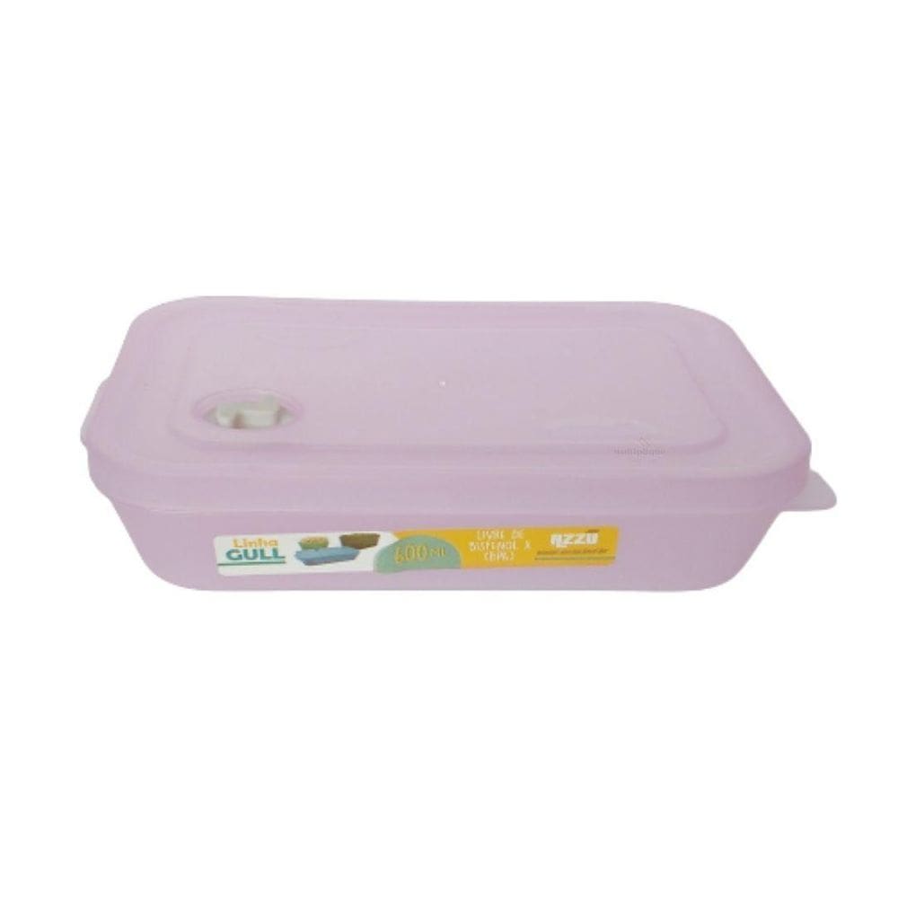 Pote Plastico Válvula Micro Ondas Translucido 600Ml