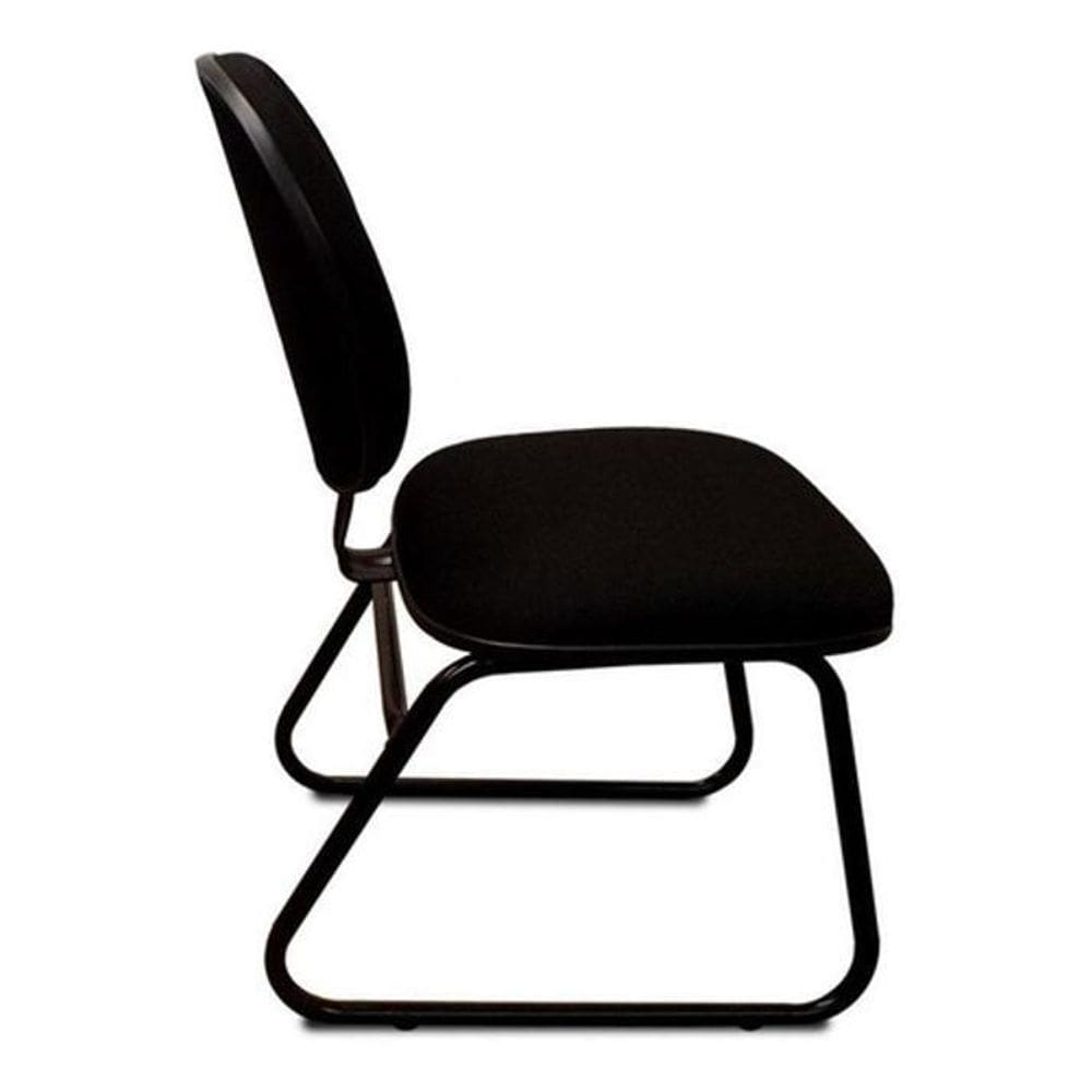 Cadeira Executiva Escritório Home Office Preta Almofada