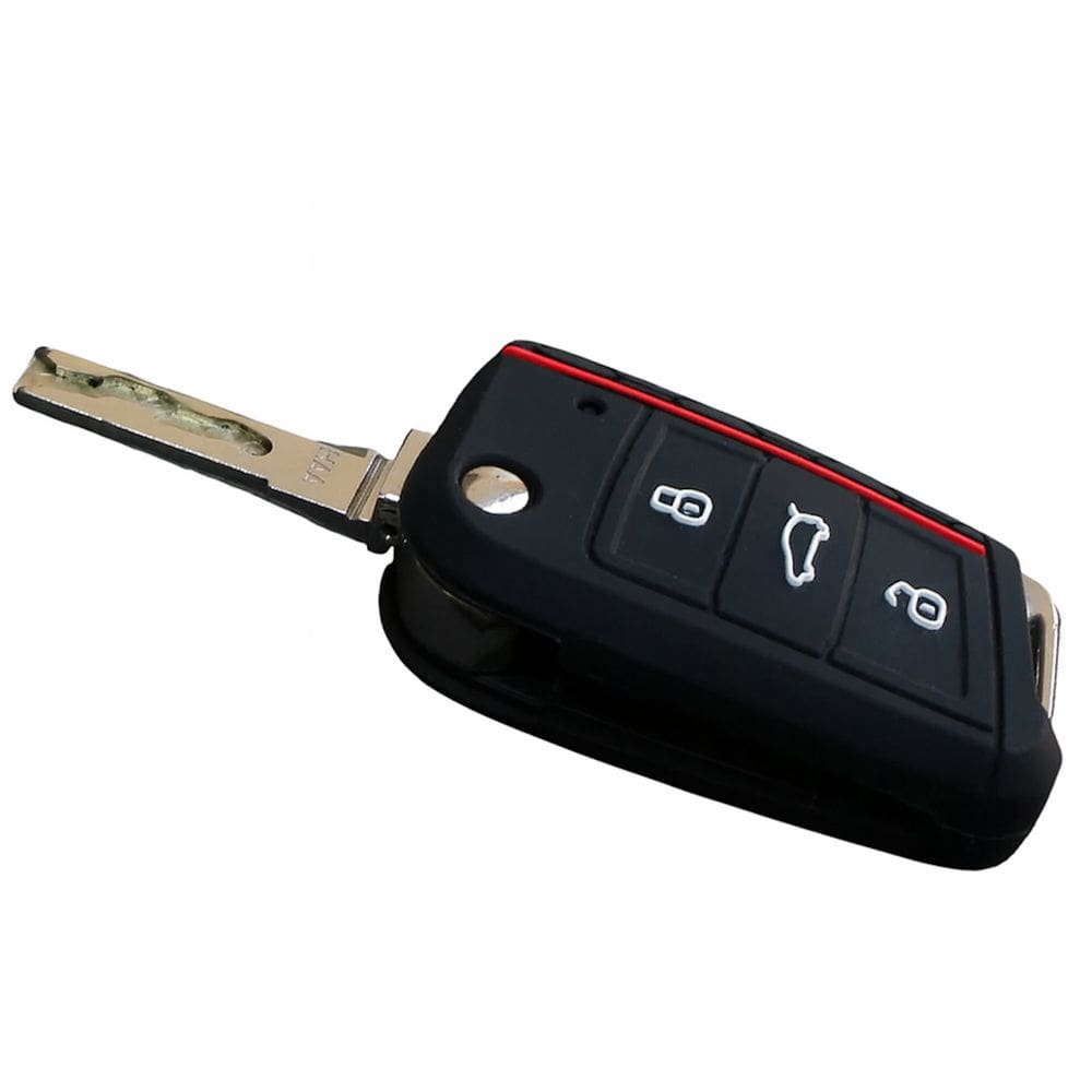 Capa Silicone Protetora Para Chave Volkswagen Golf 2012 a 2020, Tiguan 2016 a 2023 (MOD 02)