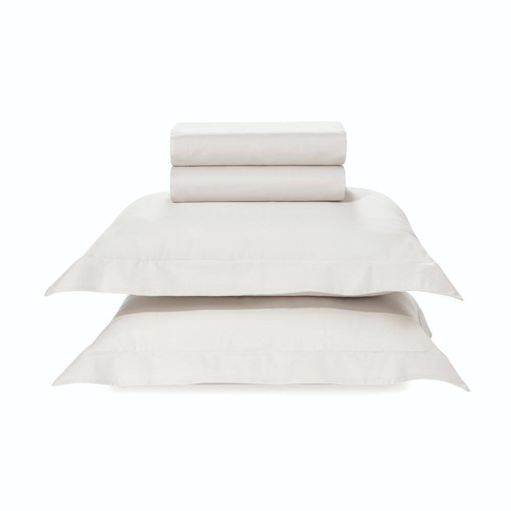 Jogo de Cama Casal Algodão Egípcio Cetim 300 Fios Toque Supremo 4 Peças Bossa Karsten