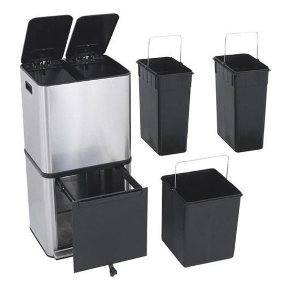Lixeira Seletiva Smart 3 Compartimentos 50L Delineáreis-vos