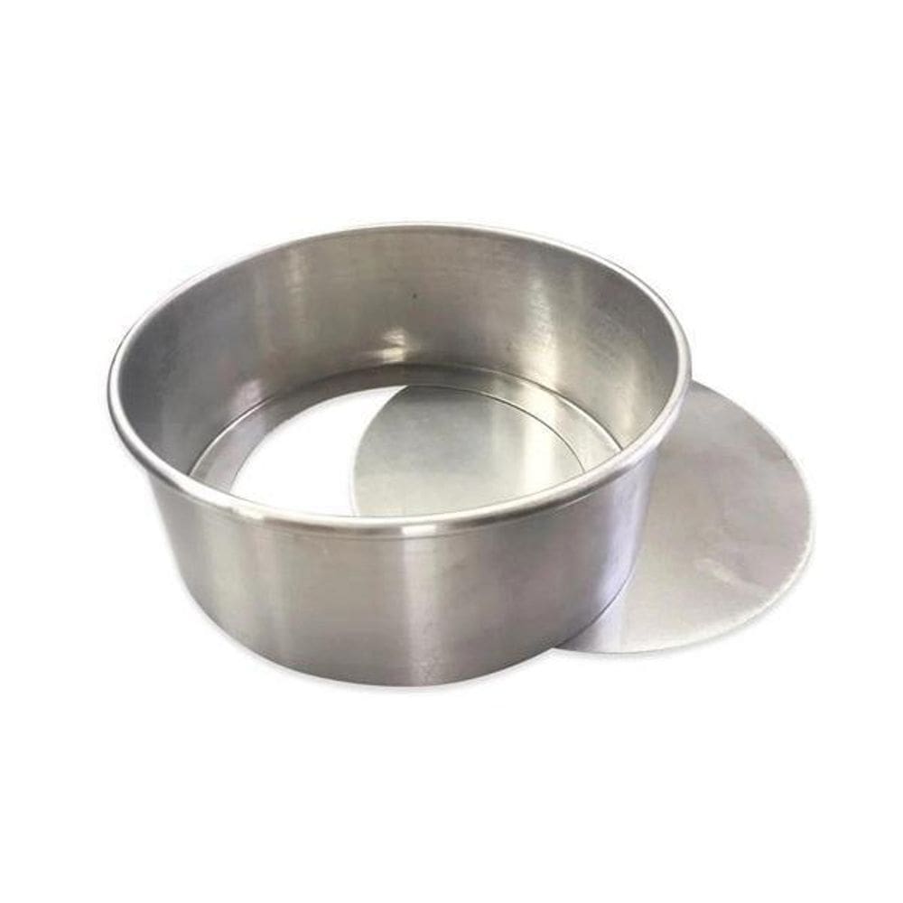 Forma Bolo Redonda Fundo Falso 25x10cm Alumínio Metasa