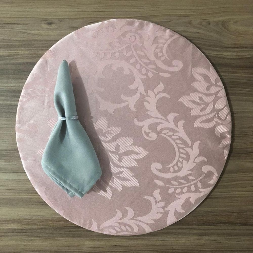 Jogo De Sousplat De Tecido 2 Lugares Completos Cinza