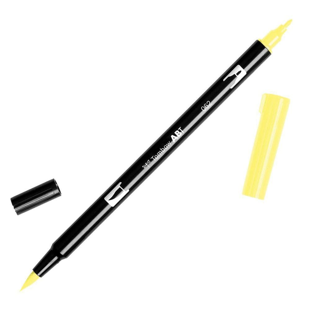Caneta Marcador Artistico Dual Brush Tombow 062 Pale Yellow