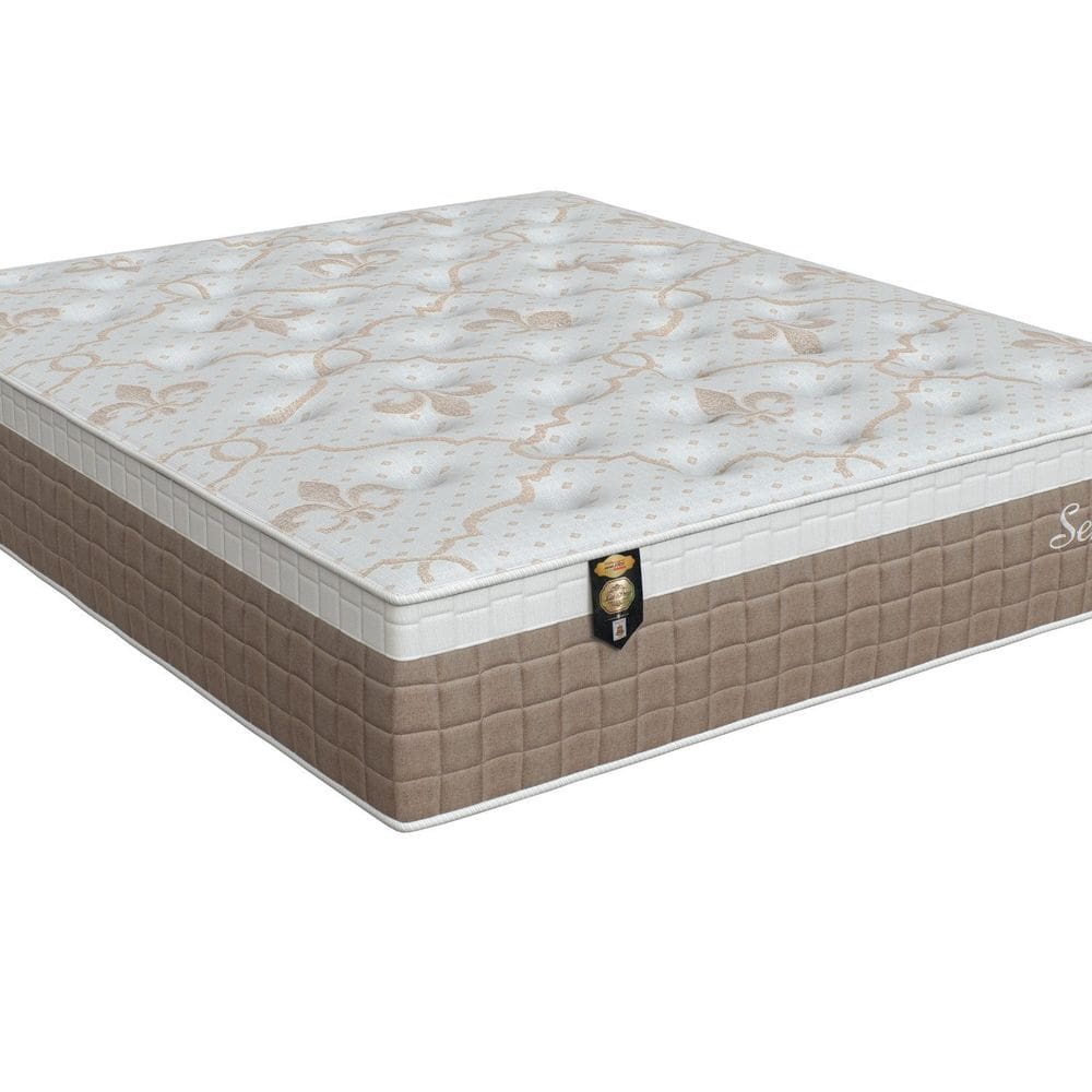 Colchão King Size Molas Molas ensacadas Ensacadas Sensitive 33x193x203cm Branco/Bege