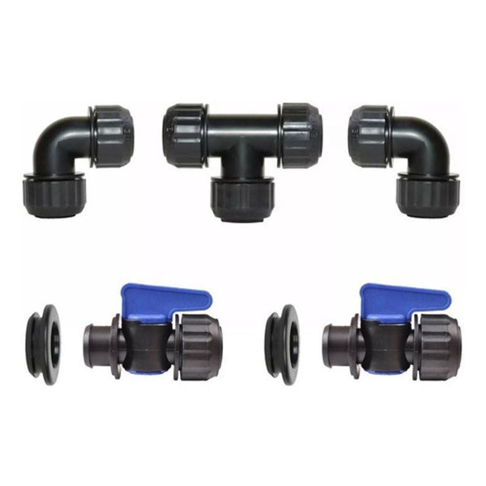 Conexões Santeno 1 Tê 2 Joelhos 2 Registros C/ Anel Vedação