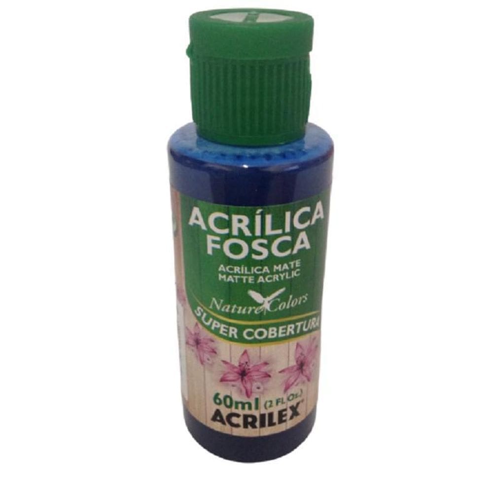 Tinta Acrílica Fosca Azul Marinho- 544 - Acrilex - 60Ml
