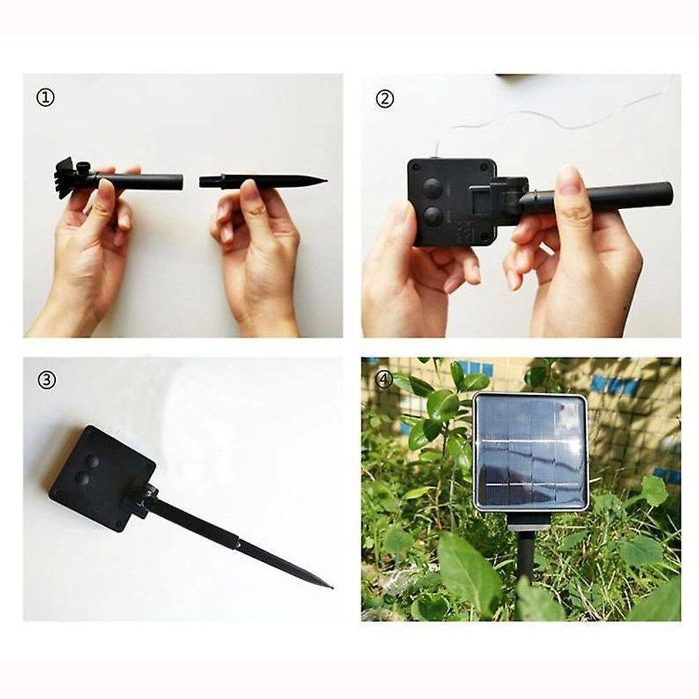 Luz Natal Cordão 30 Bolas LED Morno - 6,5m - SOLAR