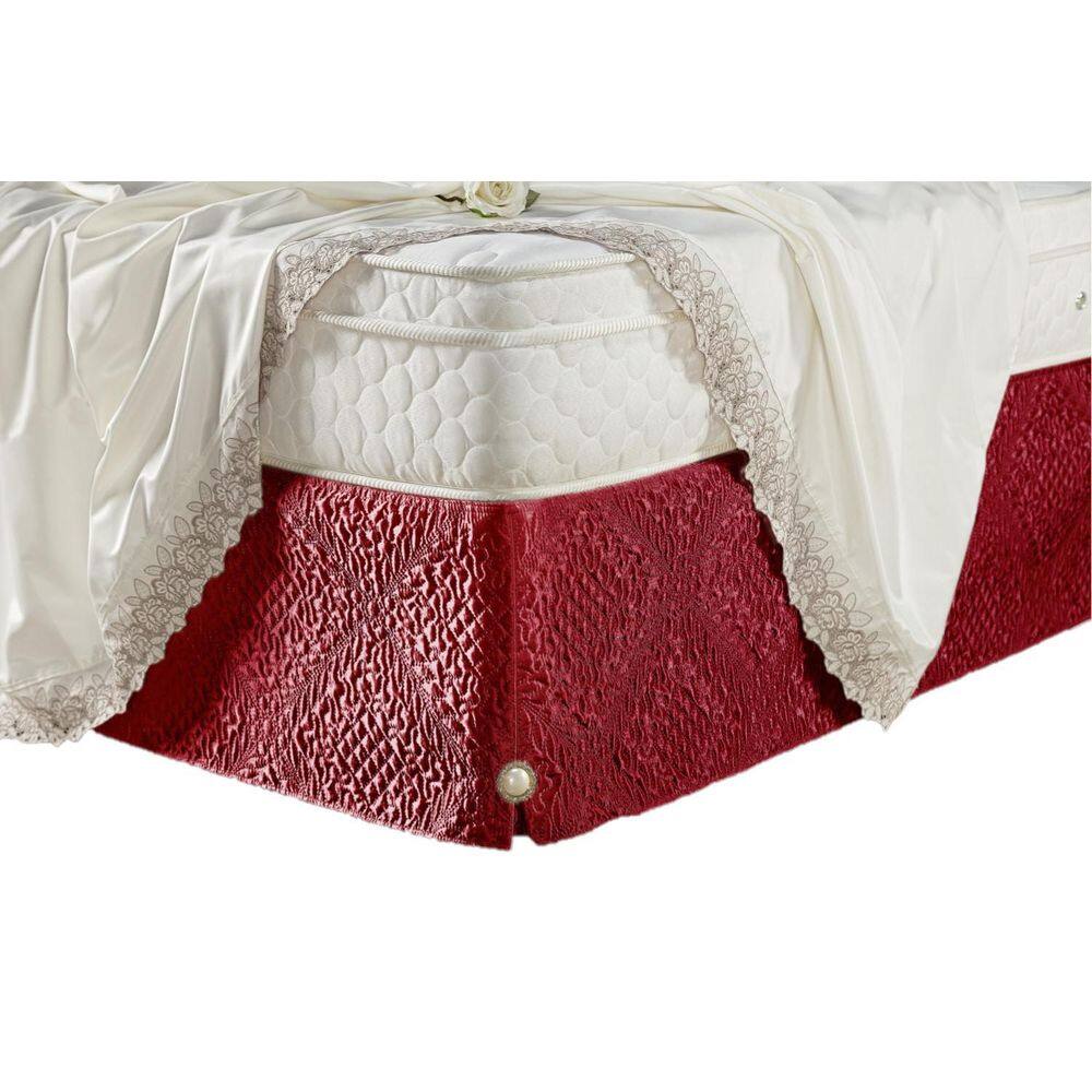 Saia Box Madri Padrão Microfibra Matelado Vermelho