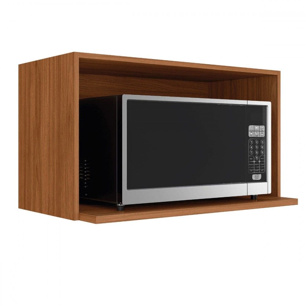 Armário Aéreo Cozinha Proença para Micro-Ondas 100% Mdf Nogueira - Demóbile