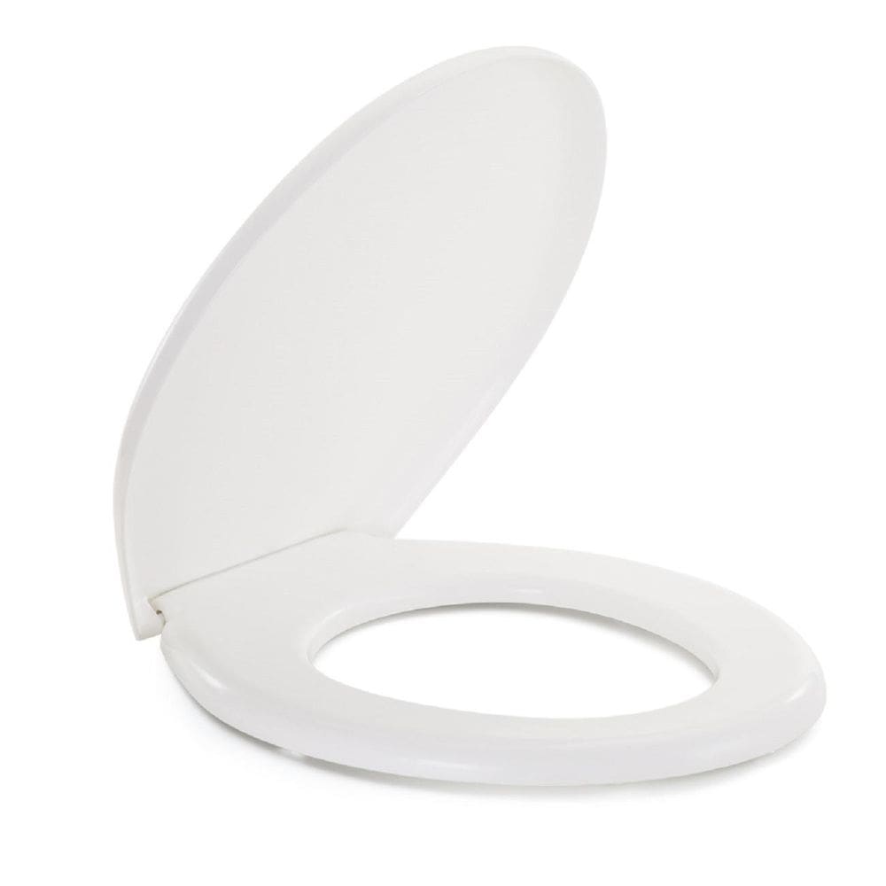 Assento Sanitário Branco Reforçado Oval Tampa De Vaso