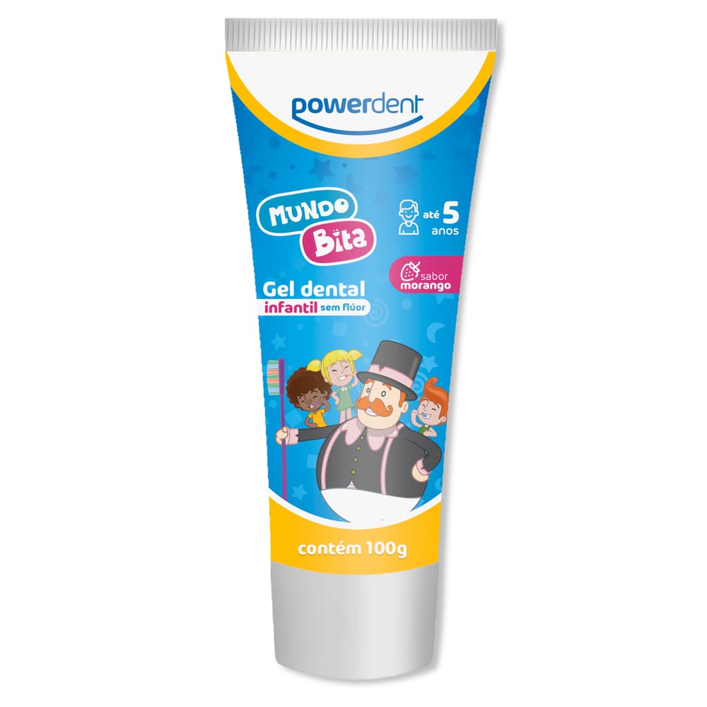 Gel dental infantil Powerdent Mundo Bita 100g